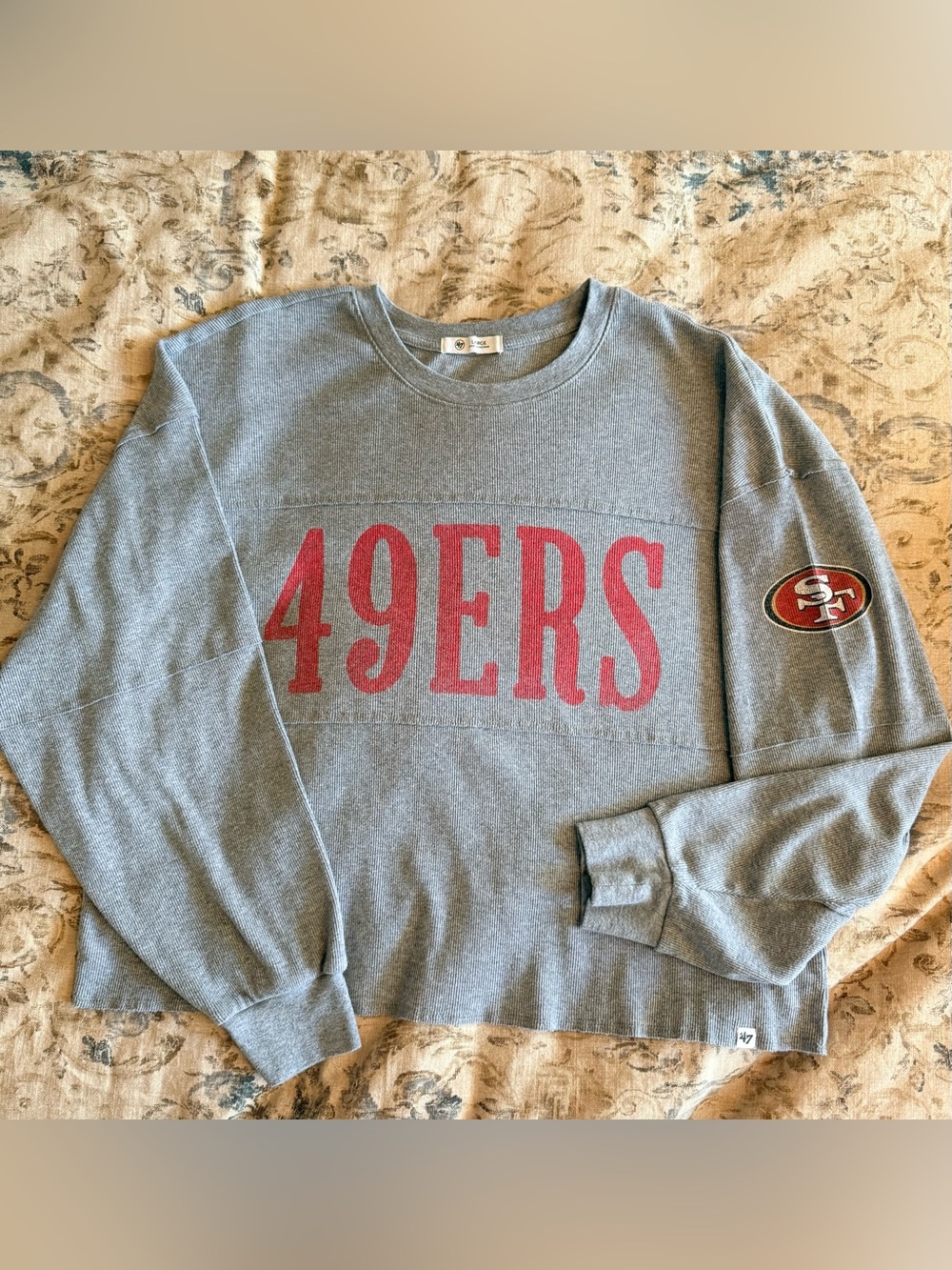 San Francisco 49ers Rib Knit Long Sleeve Sweatshirt